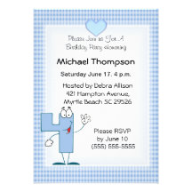 4ème Invitations de fête d'anniversaire
