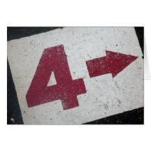 4ème signe d'anniversaire carte de vœux