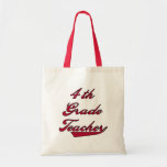 4ème T-shirts et cadeaux rouges de professeur de c Sac Fourre-tout