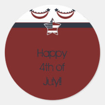 4thjuly2 copie, 4 juillet heureux ! ! autocollants