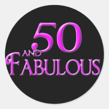 50 et FABULEUX Autocollant