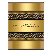 50 et invitation fabuleuse de fête d'anniversaire 