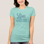 50 et T-shirt fabuleux d'anniversaire