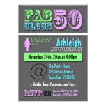 50 FABULEUX - Invitations modernes fraîches d'anni