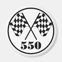 550 drapeaux Checkered Magnets Pour Réfrigérateur