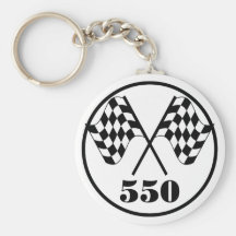 550 drapeaux Checkered Porte-clés