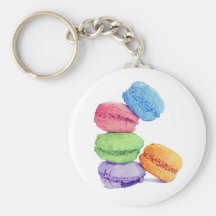 5 Macarons Keychain Porte-clé