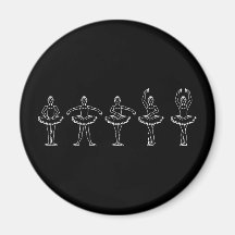5 positions de ballet aimant