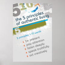 5 principes 10 mots - affiche