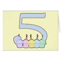 5ème Anniversaire Carte