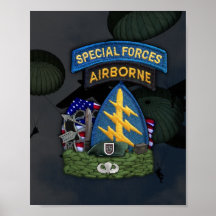 5ème copie d'instantané de bérets verts de forces  posters