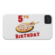 5ème Partie de pizza d'anniversaire Coque iPhone 4 Case-Mate