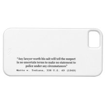 5ème Watts d'amendement v Indiana les 338 USA 49 1 Coque Case-Mate iPhone 5