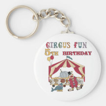 5èmes T-shirts et cadeaux d'anniversaire de cirque Porte-clefs