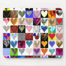 60 coeurs sur un Mousepad Tapis De Souris