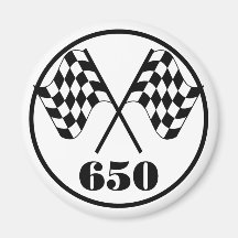650 drapeaux Checkered Aimant