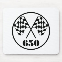 650 drapeaux Checkered Tapis De Souris