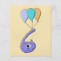 6ème Anniversaire, bande dessinée pourpre de monst Prospectus Personnalisés