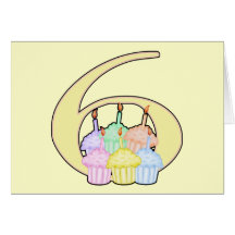 6ème Anniversaire Carte
