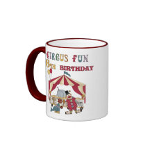 6ème anniversaire de cirque tasse à café