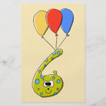 6ème Monstre de bande dessinée d'anniversaire Prospectus En Couleur