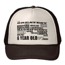 6èmes ans modernes frais de fête d'anniversaire pl casquette de camionneur