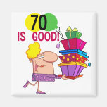 70 est de bons T-shirts et cadeaux d'anniversaire Aimants