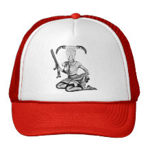 70's pin-up skull casquette de camionneur