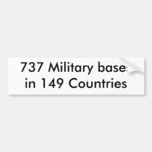 737 bases militaires dans 149 pays autocollants pour voiture
