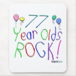 77 ans de roche ! Mousepad Tapis De Souris