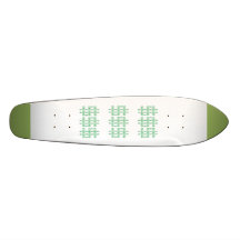 7 1/8" planche à roulettes d'ARGENT de vieille éco