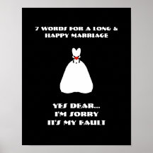 7 mots à un long et heureux mariage - affiche