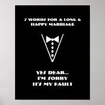 7 mots à un long et heureux mariage - affiche