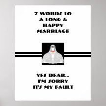 7 mots à un long et heureux mariage - affiche
