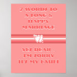 7 mots à un long et heureux mariage - affiche