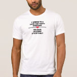 7 mots à un long et heureux mariage t-shirts