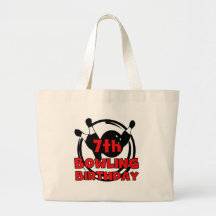 7ème Anniversaire de bowling Sacs Fourre-tout