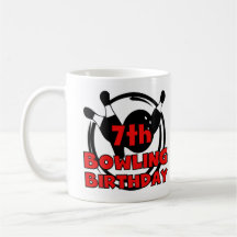 7ème Anniversaire de bowling Tasse