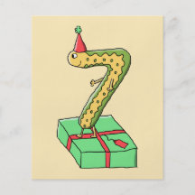 7ème Bande dessinée, jaune et vert d'anniversaire Prospectus