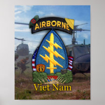 7ème copie de guerre de Vietnam de bérets verts de Affiche