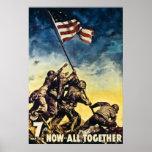 7ème Prêt maintenant tout ensemble 2ÈME GUERRE MON Affiches