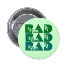 80s RAD Badges Avec Agrafe
