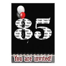 85th Invitation de fête d'anniversaire