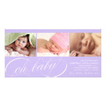 8 x 4 oh faire-part de naissance du bébé | cartes avec photo