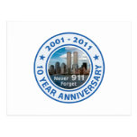 911 anniversaire de 10 ans cartes postales