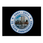911 anniversaire de 10 ans cartes postales