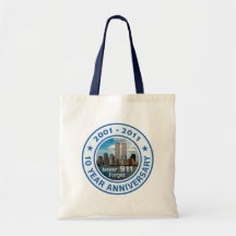 911 anniversaire de 10 ans sac en toile