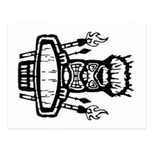 9213032011 Tiki (balancier et Kustom) Cartes Postales