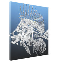 999,9 : Squelette de Surgeonfish Toile Tendue