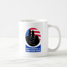 9-11 Tour jumelle de drapeau américain de sapeur-p Mug À Café
